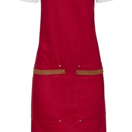 AVENTAL PEITO CAMURÇA VERMELHO