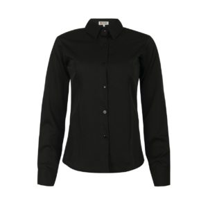 CAMISETE SOCIAL MANGA LONGA PRETA