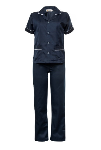 CONJUNTO CONSERVADOR FEMININO AZUL MARINHO