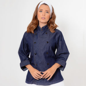 DÓLMÃ FEMININA MANGA 3/4 JEANS