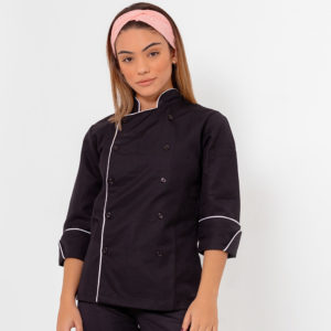 DÓLMÃ FEMININA MANGA 3/4 PRETO