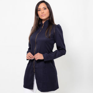 JALECO SLIM ZIPER MANGA LONGA PRINCESA AZUL